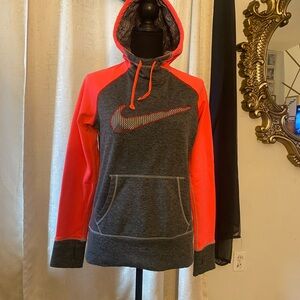 Nike Gray and Pink Hoodie